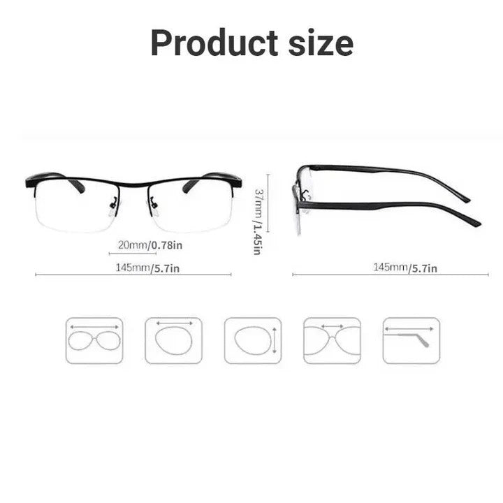 BowLift | Smart Progressive Reading Glasses with Blue Light & UV Protection