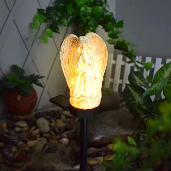 BowLift | Decorative Solar Angel Garden Lamp with LED Illumination