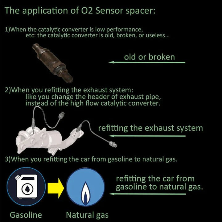 BowLift | O2 Sensor Extension Adapter with Mini Catalytic Converter