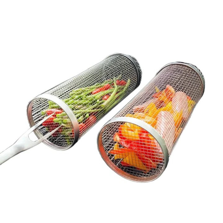 BowLift | Durable BBQ Grill Basket with Rotating Design for Outdoor Grilling