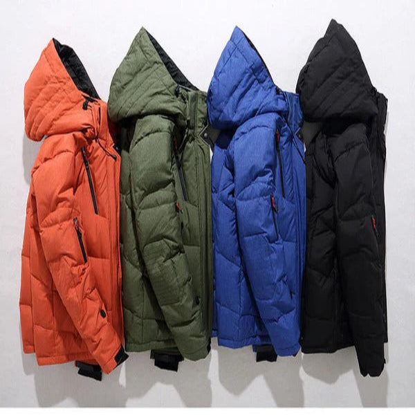 BowLift | Insulated Duck Down Jacket – Removable Hood Winter Zip Coat