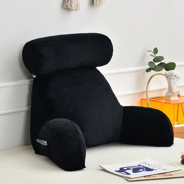 BowLift | Upright Reading Pillow – Bed Rest Cushion with Arm Support