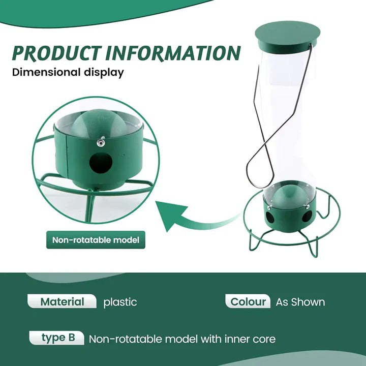 BowLift | Durable Metal Bird Feeder with Cage Design to Deter Squirrels