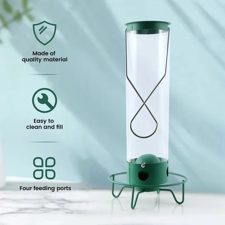 BowLift | Durable Metal Bird Feeder with Cage Design to Deter Squirrels