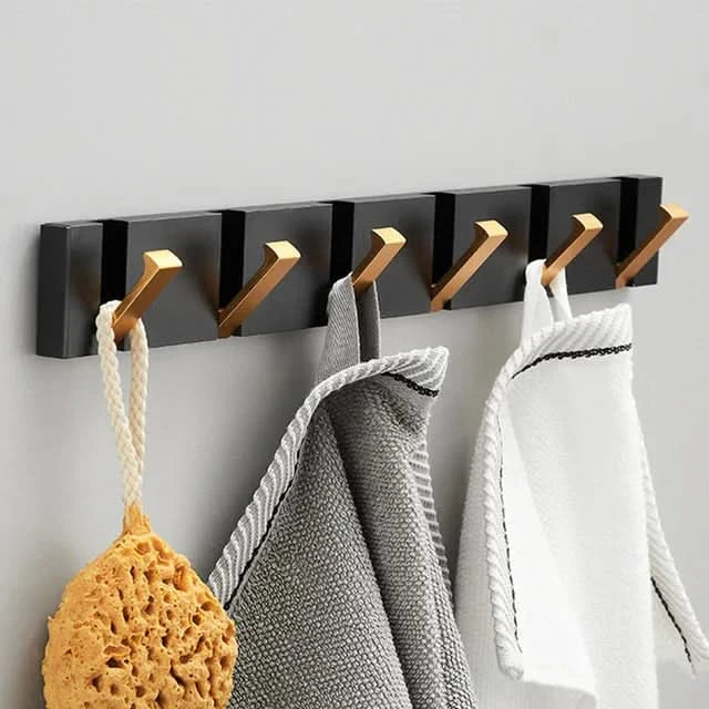 BowLift | HOOKLUX – Foldable wall hook strip made of aluminum, space-saving & versatile