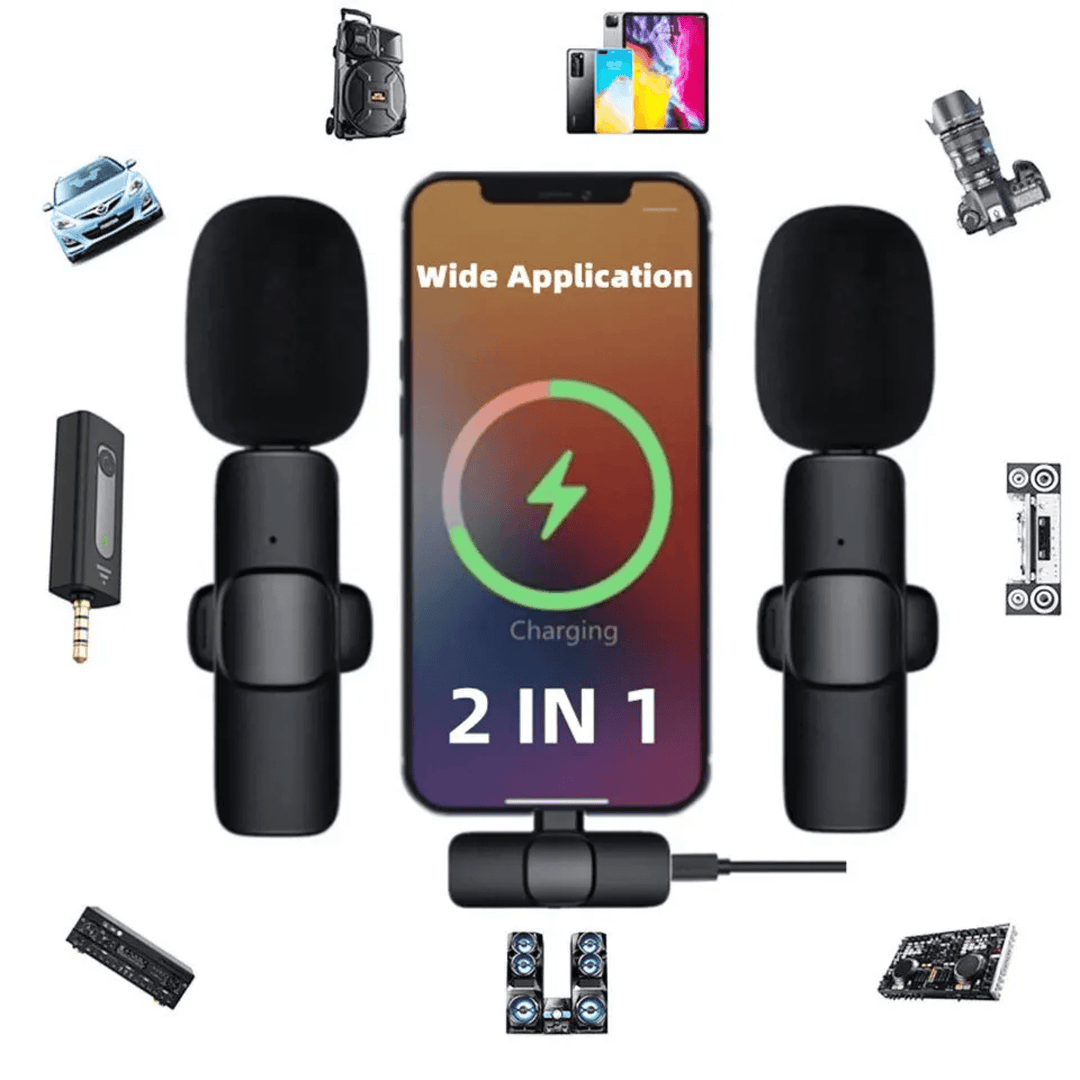 BowLift | Wireless Mini Miniature Lavalier Lapel Portable Small Tiny Mic Microphone for Iphone