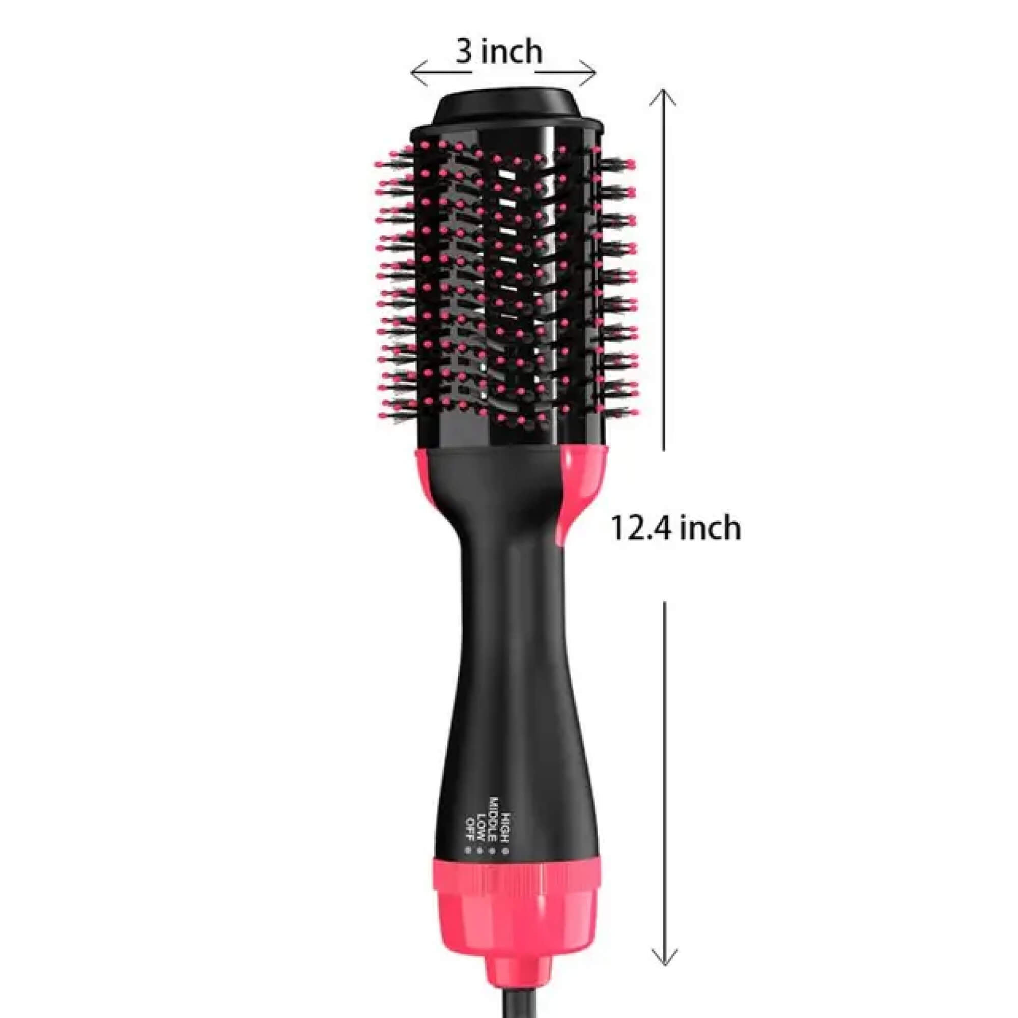 BowLift | Hair Dryer Blower Styler Heated Brush Comb for Short and Long Hair