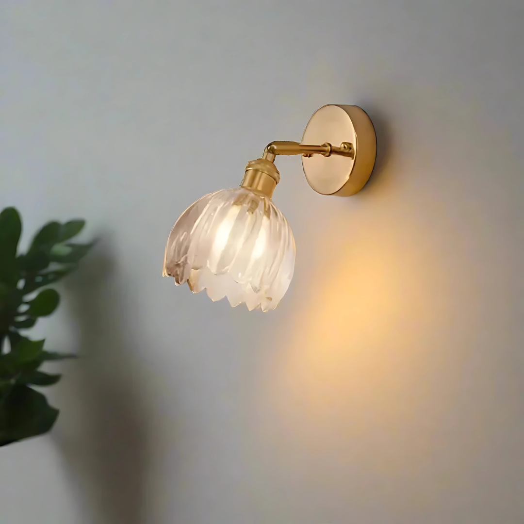 BowLift | Vintage Glass Wall Lights Floral Design