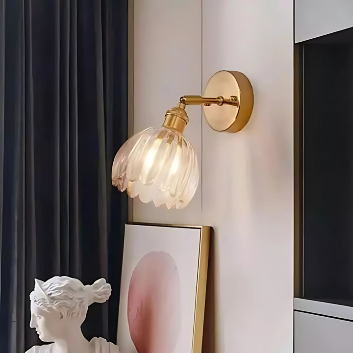 BowLift | Vintage Glass Wall Lights Floral Design