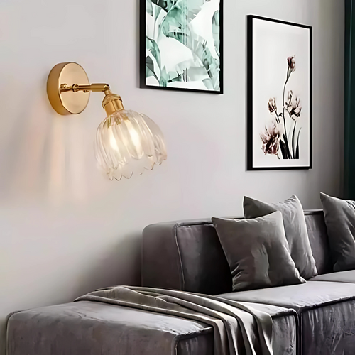 BowLift | Vintage Glass Wall Lights Floral Design