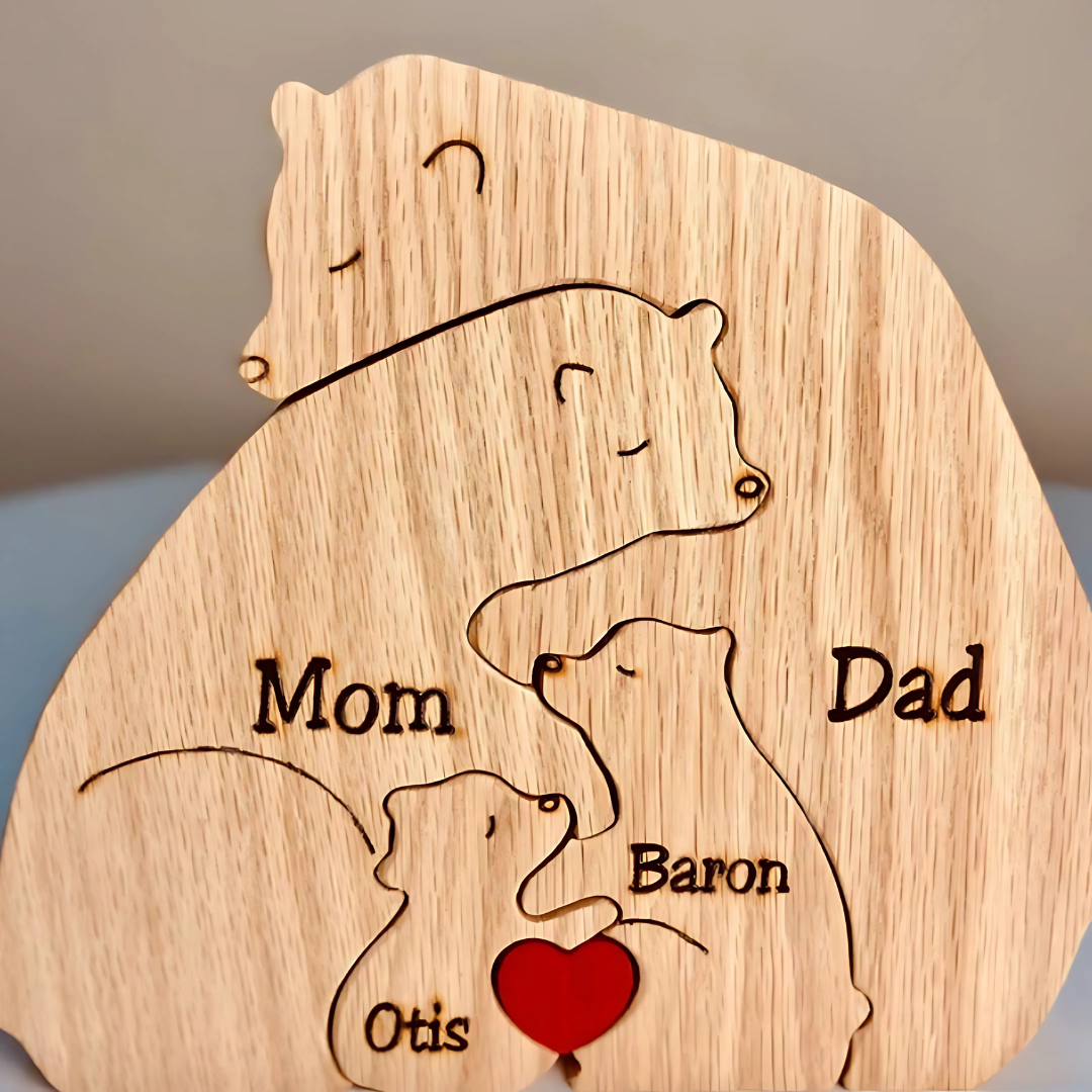 BowLift | Wooden Personalized Family Keepsake Ornament