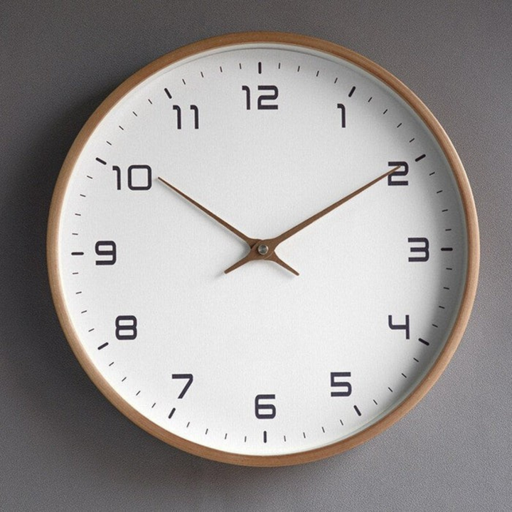 BowLift | Wooden Silent Wall Clock Modern Design