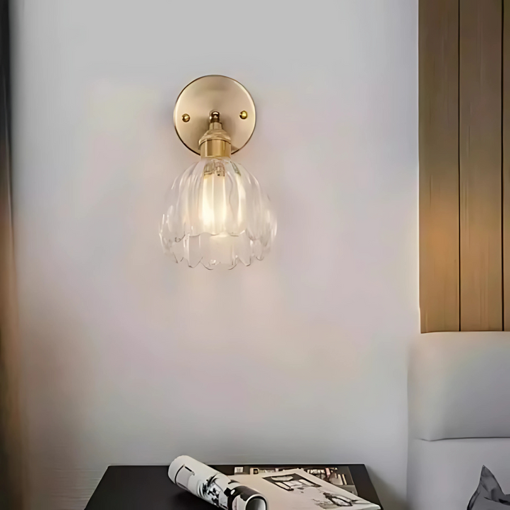 BowLift | Vintage Glass Wall Lights Floral Design