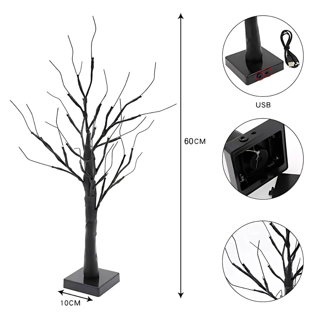 BowLift | Christmas Decorations Snowy LED Twig Tree