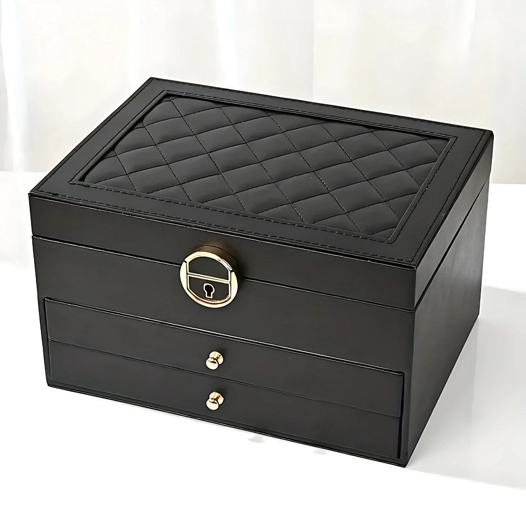 BowLift | Leather Multi-Layer Jewelry Box Organizer