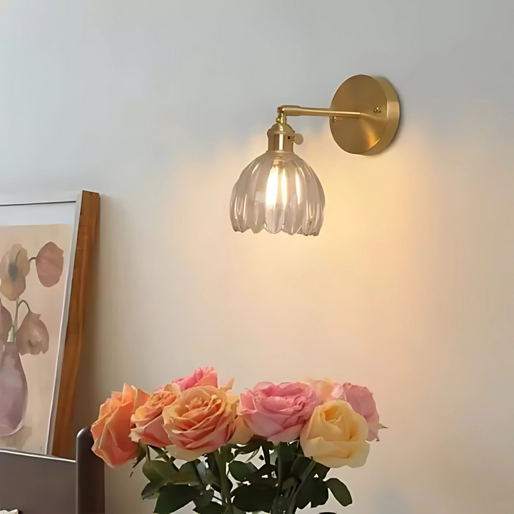 BowLift | Vintage Glass Wall Lights Floral Design