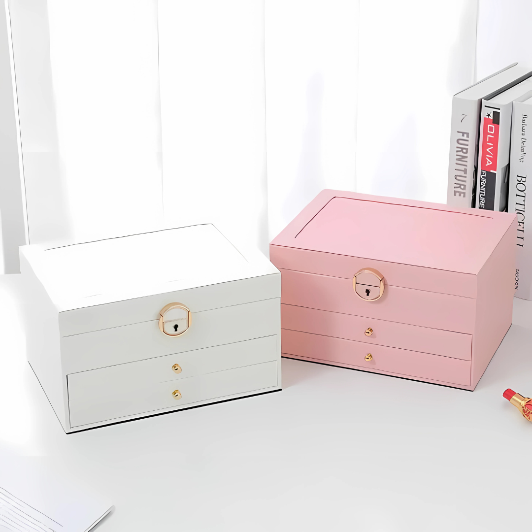 BowLift | Leather Multi-Layer Jewelry Box Organizer