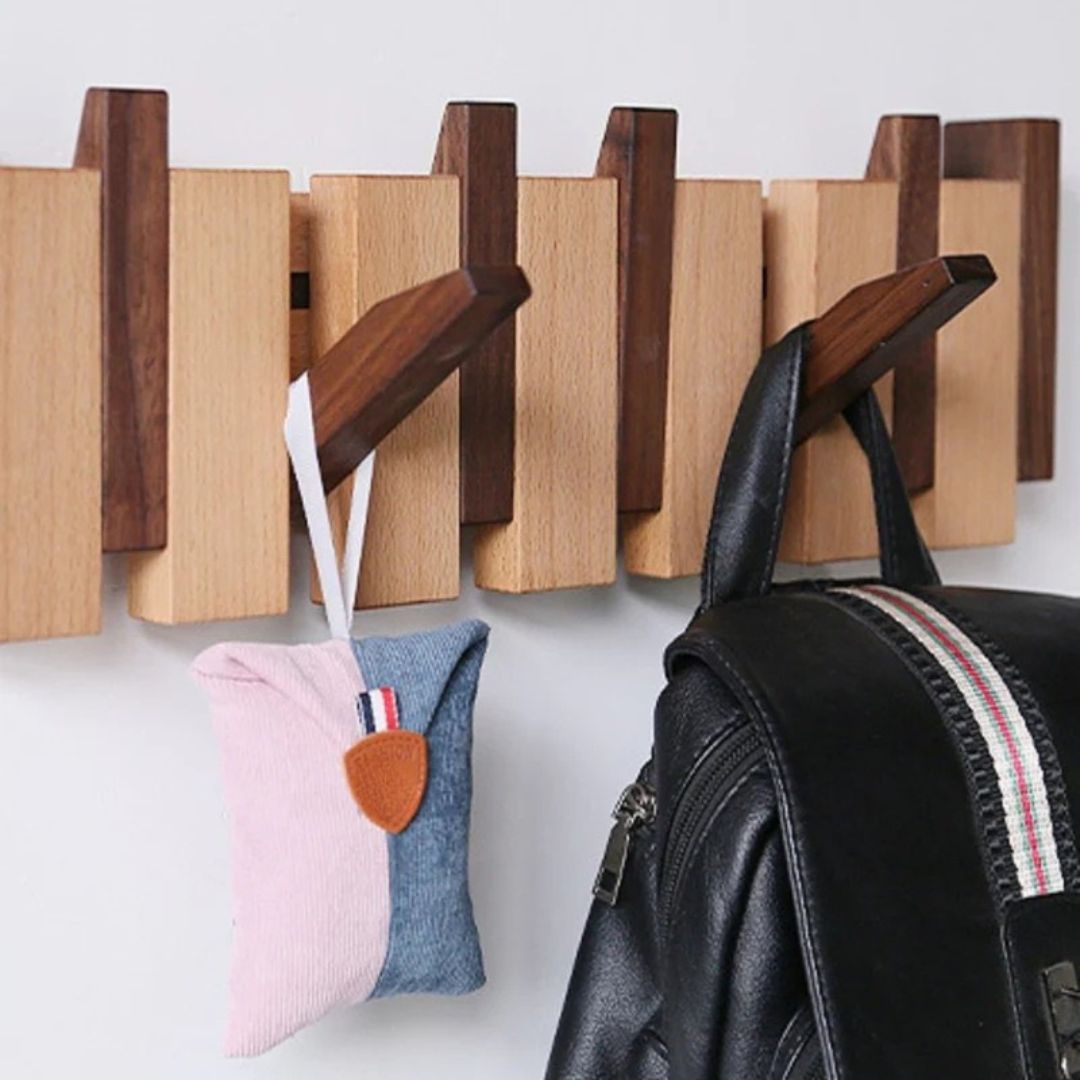 BowLift | Wood Wall Mounted Tower Trail Coat Hooks