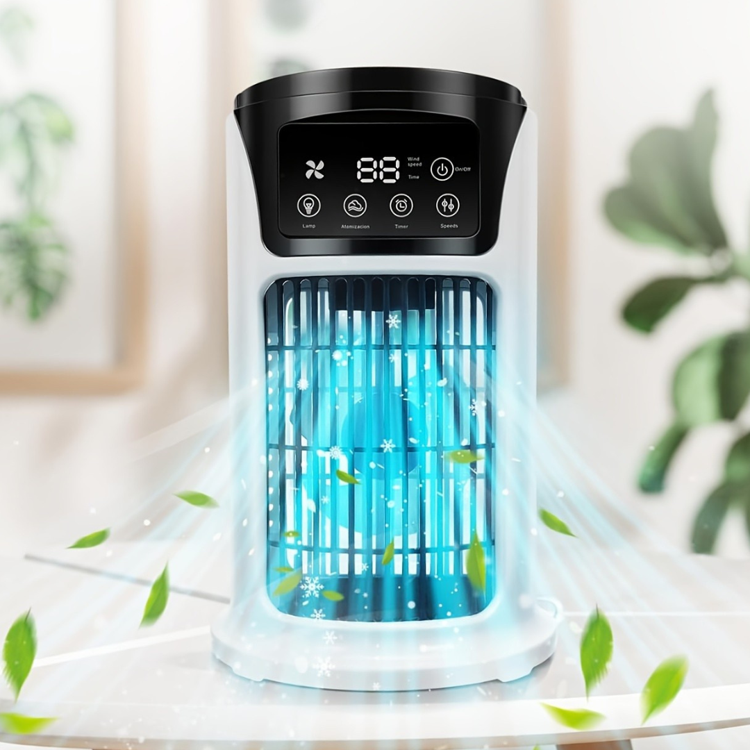 Portable Air Cooler Humidifier Fan USB White | Bowlift
