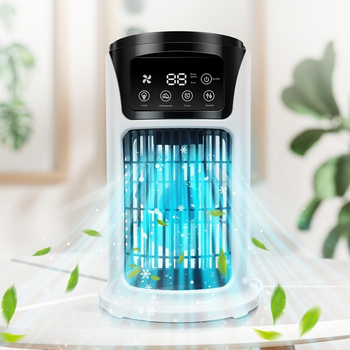 Portable Air Cooler Humidifier Fan USB White | Bowlift