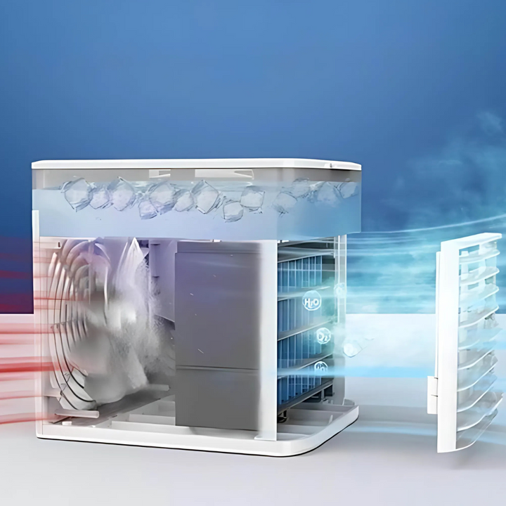 BowLift | Portable Air Cooler Fan Quiet Adjustable Humidifier