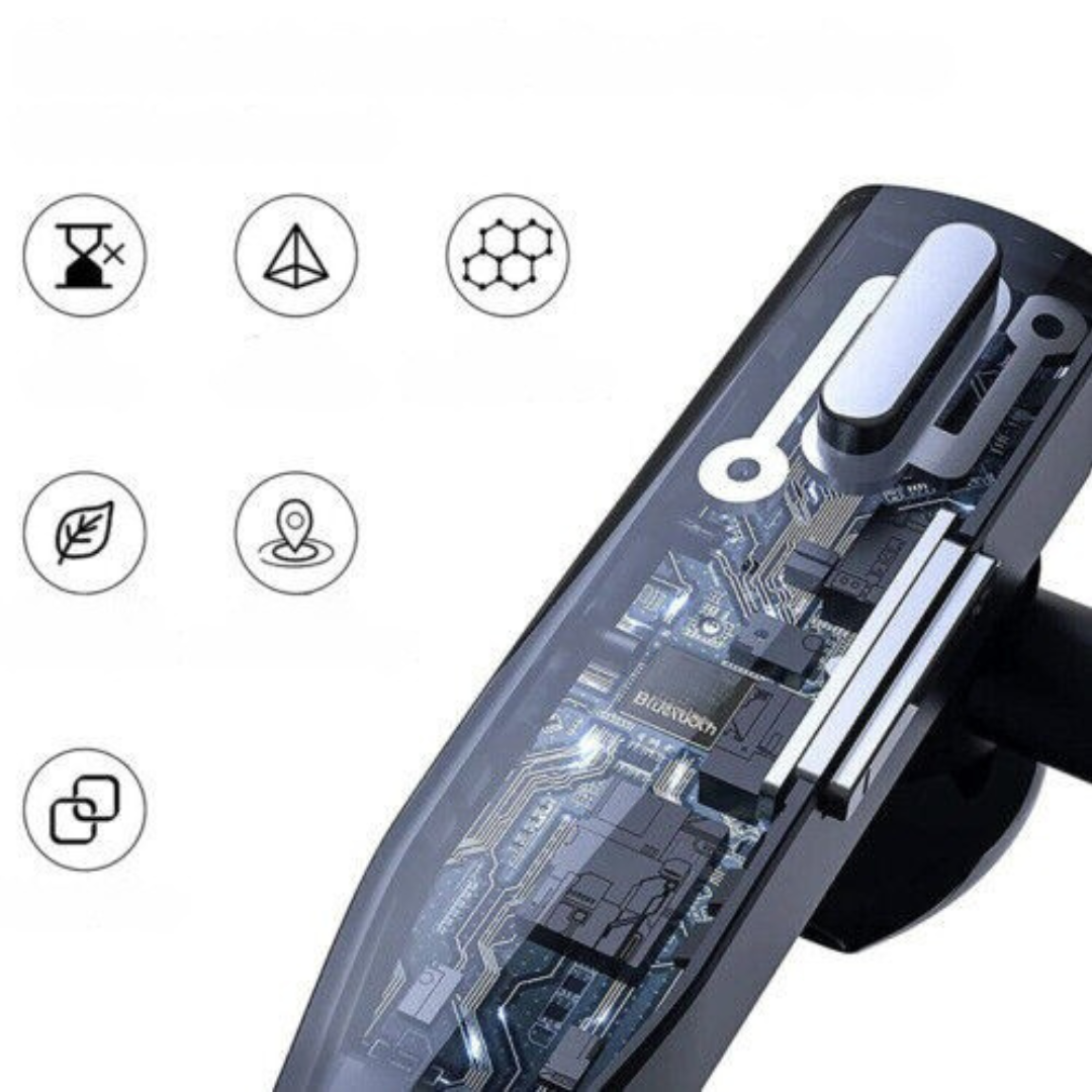 BowLift | Bluetooth Headset with Mic Noise Cancelling Earpiece