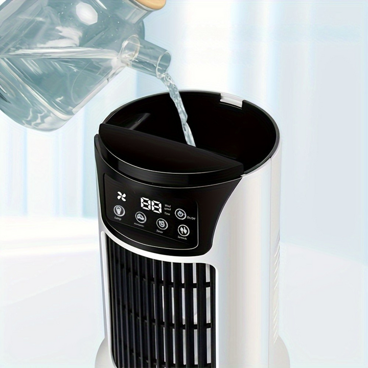 Portable Air Cooler Humidifier Fan USB White | Bowlift