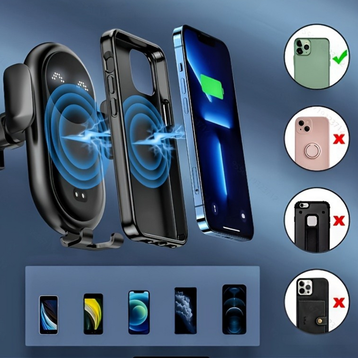BowLift | Car Phone Holder with Wireless Charging Mount