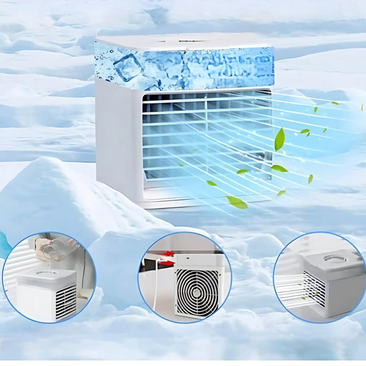 BowLift | Portable Air Cooler Fan Quiet Adjustable Humidifier