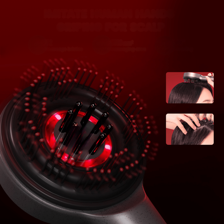BowLift | Scalp Massager Brush with Red Light and Oil Applicator