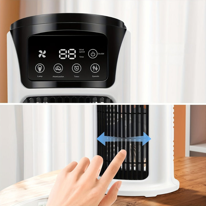 Portable Air Cooler Humidifier Fan USB White | Bowlift