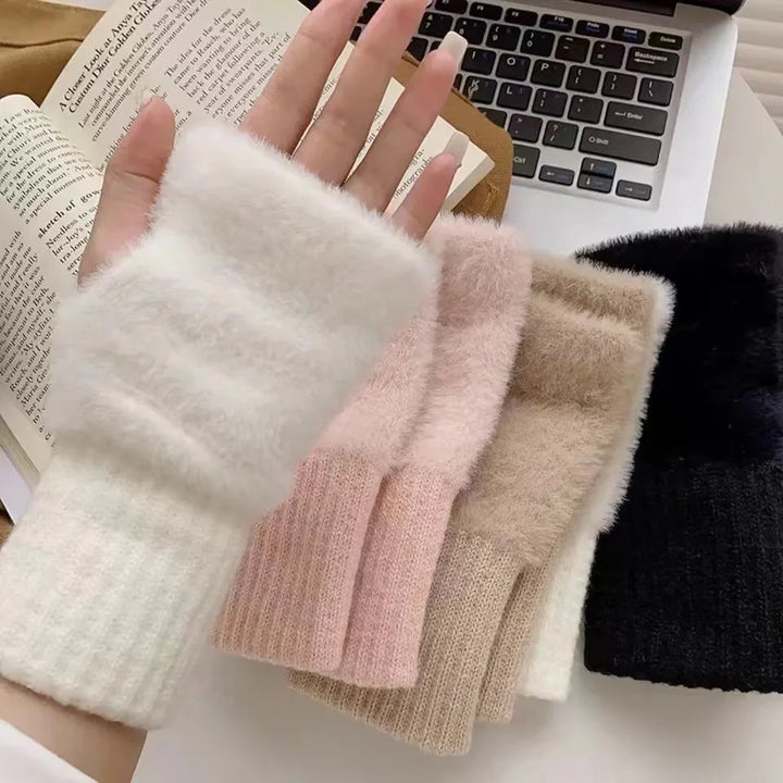BowLift | Unisex Fleece Fingerless Gloves – Warm, Soft and Functional