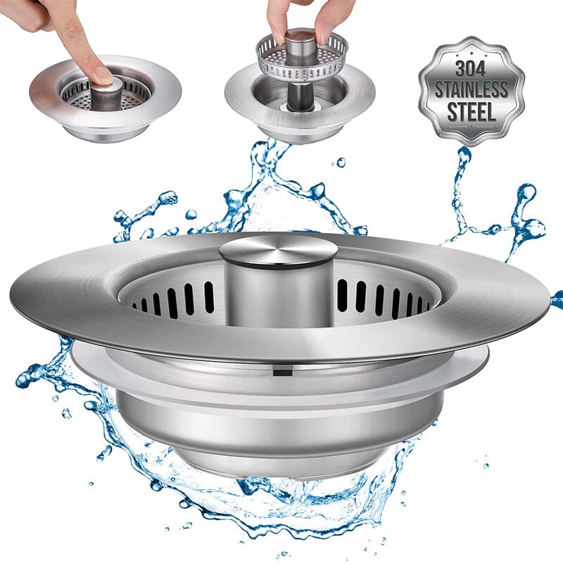 Drain filter stainless steel with pop-up mechanism | Bowlift