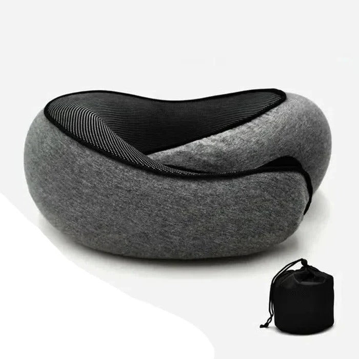 BowLift | Snail Style Memory Foam, Travel Curved Neck Pillow