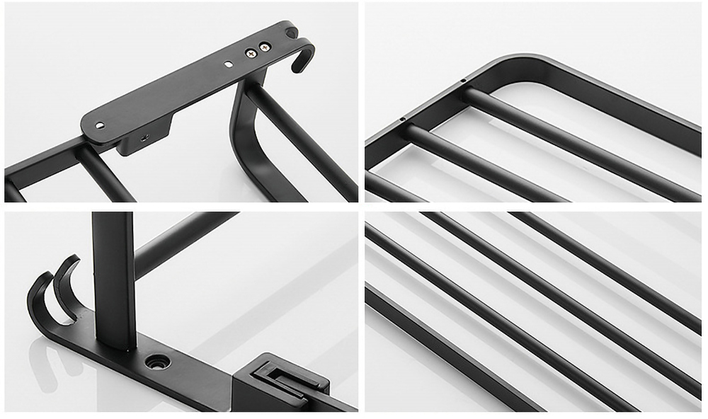 BowLift | Easy Organizer Bathroom Aluminum Foldable Towel Rack