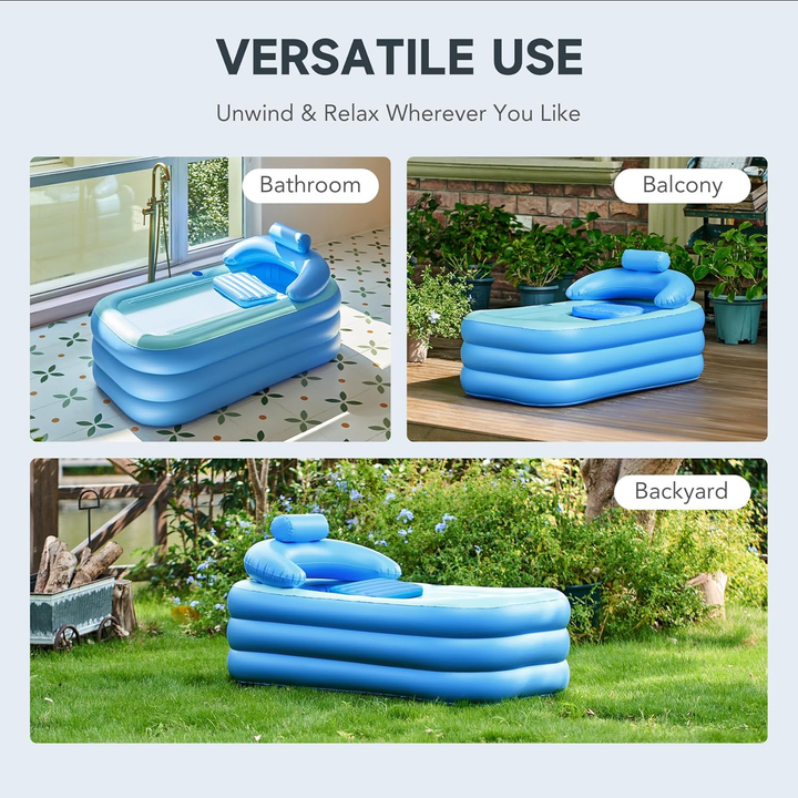 Portable Inflatable Spa Relaxing Full Bathtub | Bowlift