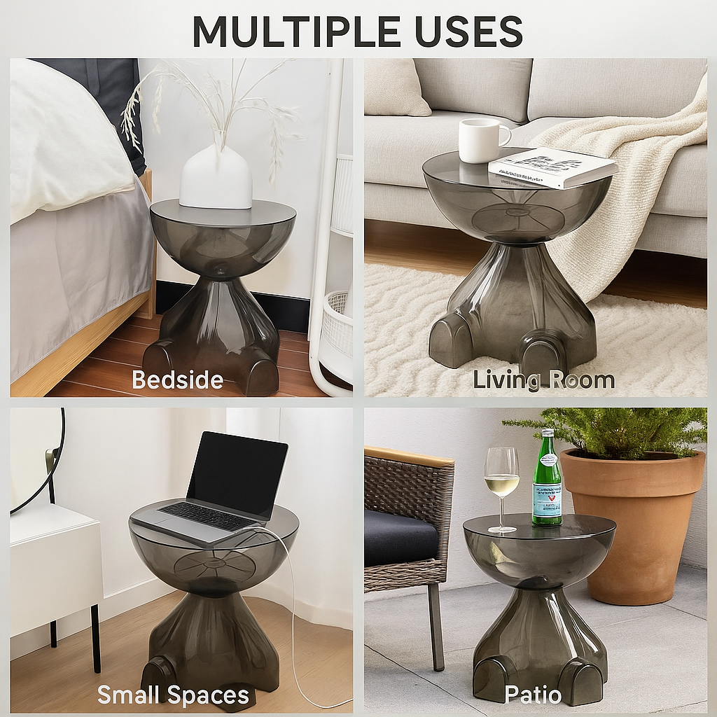 BowLift | European Acrylic Transparent Space-Saving Coffee Table