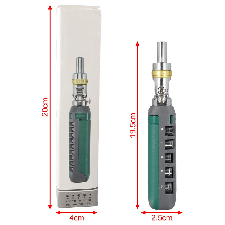 Modular Head Ratchet Screwdriver Tool Set | Bowlift