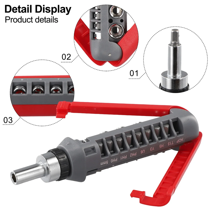 Modular Head Ratchet Screwdriver Tool Set | Bowlift