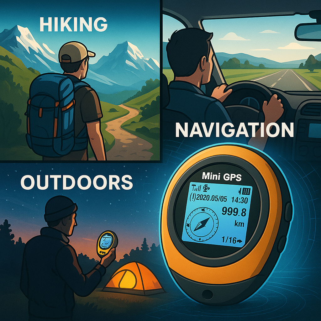 BowLift | Compact Satellite GPS Navigator High-Precision Compass Tracker Device