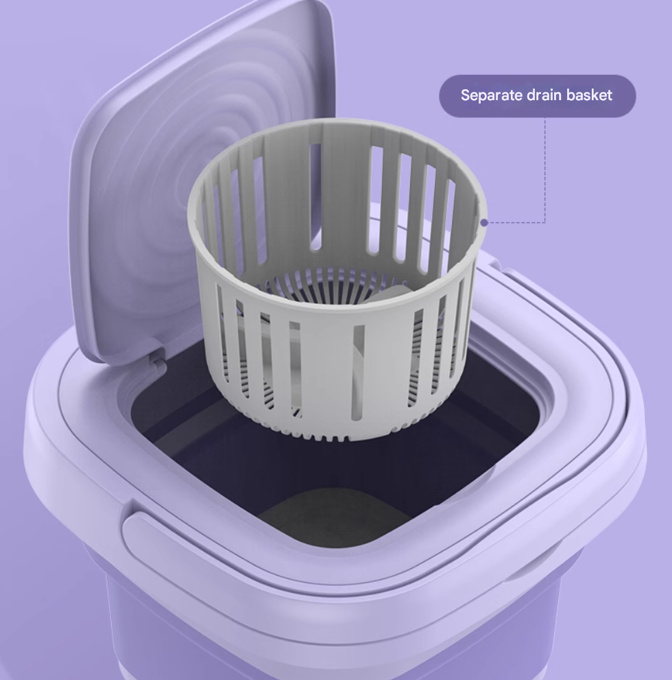 Travel Friendly Portable Foldable Automatic Washing Machine | Bowlift