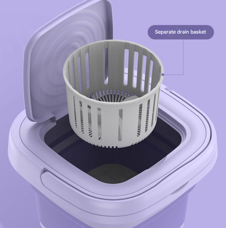 Travel Friendly Portable Foldable Automatic Washing Machine | Bowlift