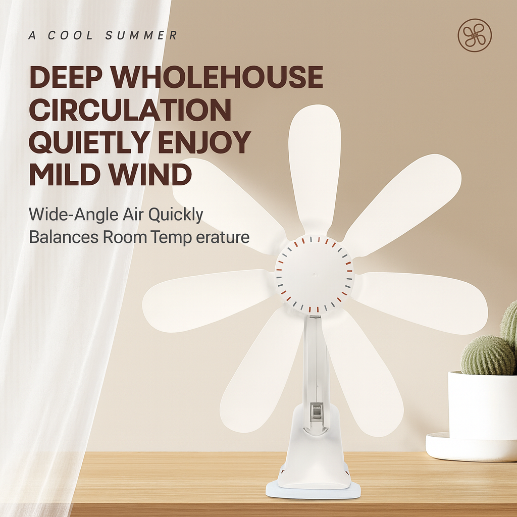 PortaBowlifte Clip-On Desk & Bedside Fan | Bowlift