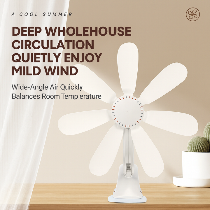 PortaBowlifte Clip-On Desk & Bedside Fan | Bowlift