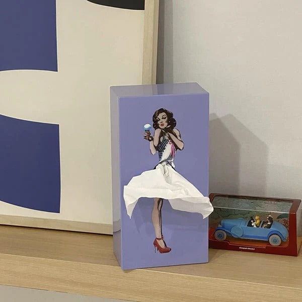 BowLift | Flying Skirt Tissue Box