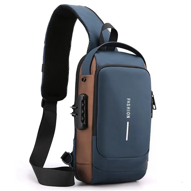 Security backpack with hidden zippers | Bowlift