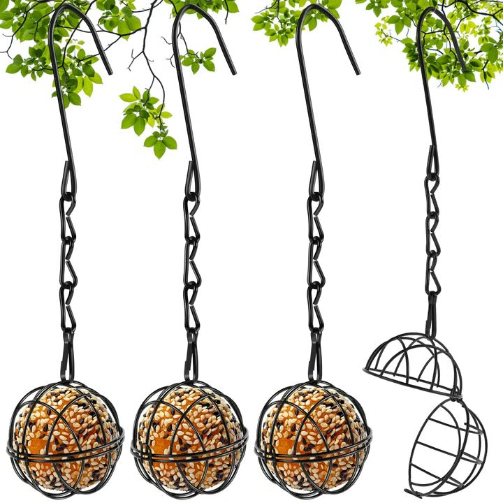 BowLift | Metal Hanging Bird Feeder Set