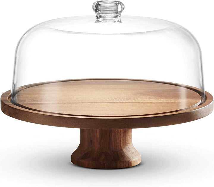 BowLift | Cake Stand Cake Plate Serving Platter, Acacia Wood
