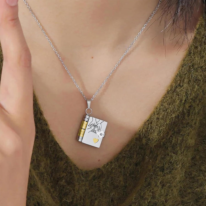 BowLift | Memory Book Hanger Necklace – Symbolic Jewelry with Loving Message