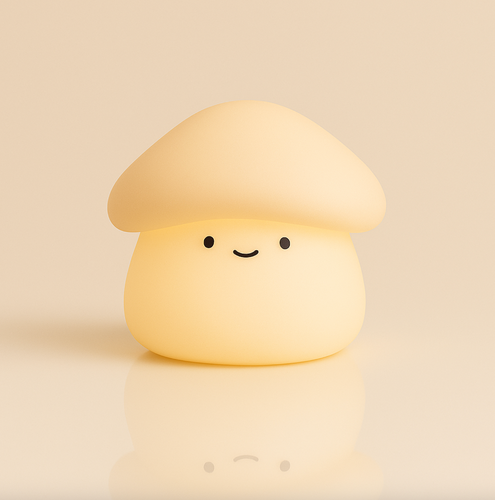 BowLift | Paddie Mushroom Night Light – Soft Silicone Lamp for Kids